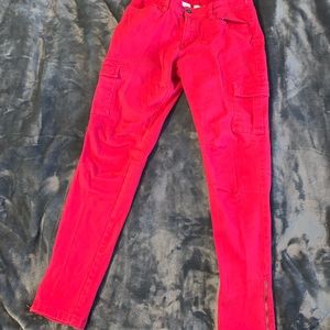 Bongo Red Cargo Pants